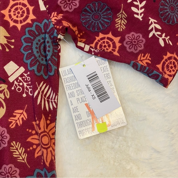 Lularoe Julia Dress Size XS, NWT - Picture 3 of 6